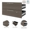 Bestar Orion 2 Drawer Set for Orion 30W Shelving Unit, Bark Gray & Graphite 116161-000047